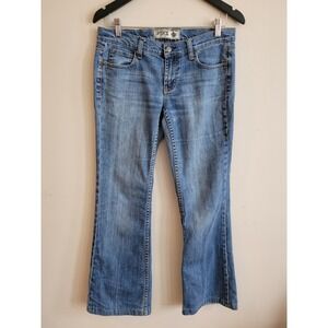 Victoria's Secret PINK Vtg Y2K Boot Flare Denim‎ Stretch Blue Jeans Sz 8R